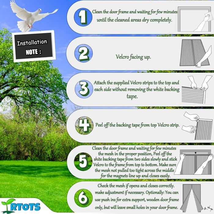 MagnéTique Moustiquaire Porte 240 X 200 Cm Anti Insecte Mouche