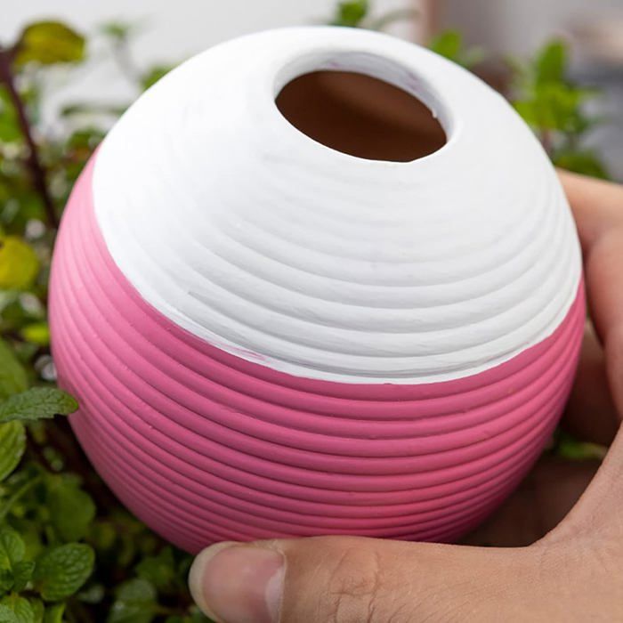 Feriany Lot De 4 Boules D'Irrigation Terre Cuite - Arrosage Lent Et Économique Pour Plantes En Pot