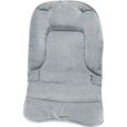 Coussin de confort pour chaise haute bébé enfant gamme Ptit - Gris perle - Monsieur Bébé-0