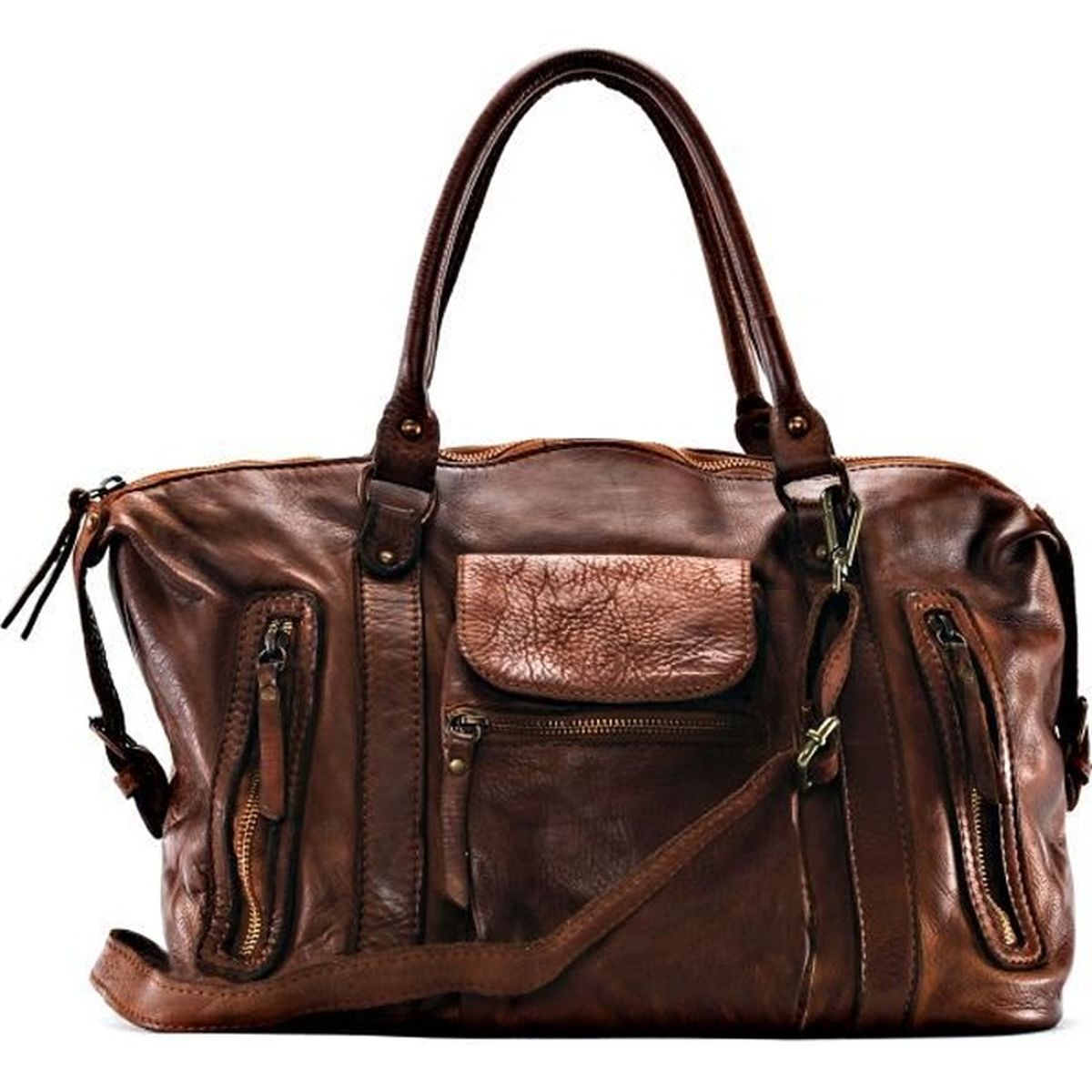 sac a main cuir italien soldes