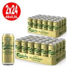 2 x Carlsberg Elephant Beer bière forte 24x 0,5L = 48 canettes 7,5% vol ONE-WAY