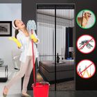 YOUKUKE Moustiquaire porte Magnétique Anti Insecte Mouche Moustique, 120cmx220cm, Rideau avec 18 Aimants et Velcro, pour Porte d Entrée Inté
