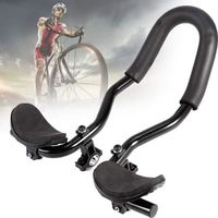 GUIDON Repose-bras Aerobar pour VTT ou vélo de route - ANNEFLY - Blanc - Alliage d'aluminium et éponge - 37 cm