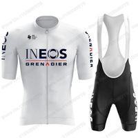 S - Maillot de cyclisme de l'équipe INEOS grenader pour hommes, ensemble Tenue de vélo de route, chemise, sho