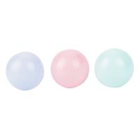 Paquet de 100 balles en plastique multicolores Ocean Ball, 3 couleurs vives, diamètre de 5,5 cm, convenant aux fêtes