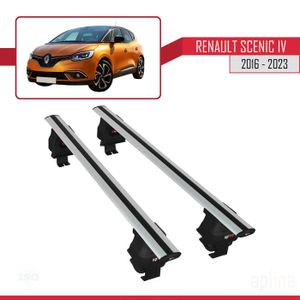 Barres de toit Profilées Aluminium Noir pour Renault Scenic 4 / Grand Scenic  4 - 5 portes - dès 2017