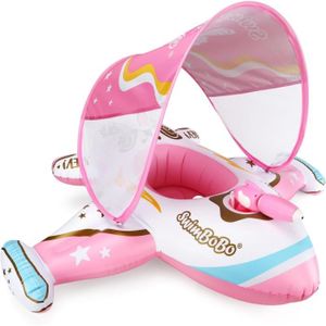 BOUÉE - BRASSARD Flotteur de piscine gonflable pour bébé avec auvent réglable et siège de sécurité, pour enfants de 1 à 4.[Q599]