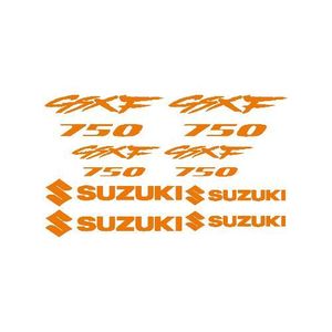 DÉCORATION VÉHICULE Stickers Suzuki GsxF 750 Ref: MOTO-149 Orange KTM