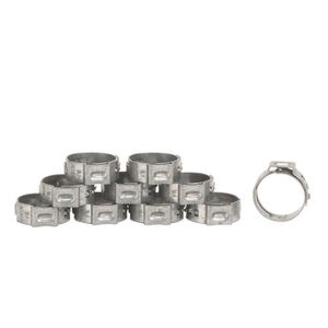 35 pièces colliers de serrage jubilé clip Set avec conducteur outil en acier inoxydable