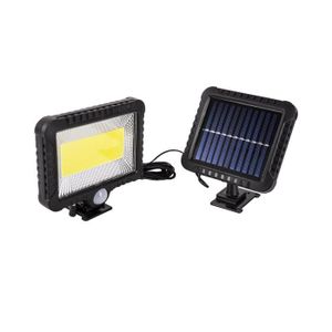 GardenKraft 23450 Détecteur de mouvement solaire sécurité lumière avec 60 DEL-Noir 