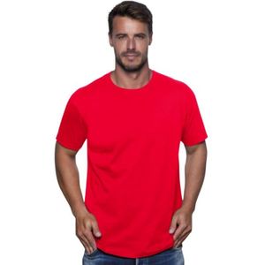 T-SHIRT Tee shirt Homme JHK rouge 100% Coto