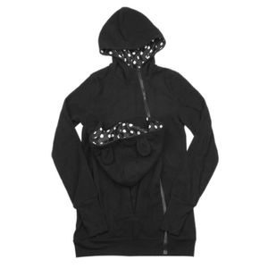 3 en 1 Garder Au Chaud Maman Veste De Maternité Manteau De Grossesse À Glissière Polaire pour Maman Et Bébé QTDZ Sweat À Capuche Kangourou Porte-Bébé pour Femme