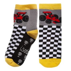 Noir, 4-7 Ans LA Active Chaussettes Antidérapantes pour Bébés et Enfants 6 Paires Non-glissement 