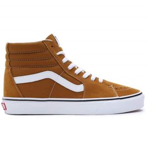 BASKET Chaussures Vans Sk8-Hi pour Homme - Marron - Cuir 