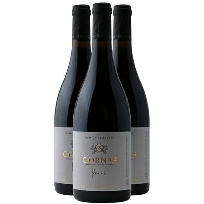Cornas Henri Rouge 2020 - Lot de 3x75cl - Domaine Dumien-Serrette - Vin AOC Rouge de la Vallée du Rhône - Cépage Syrah