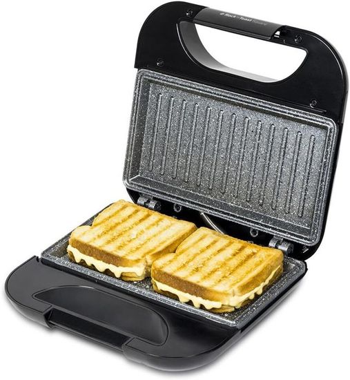 Machine à Sandwiches 600W - Grill Antiadhésif Avec Minuteur Numérique (Rouge)