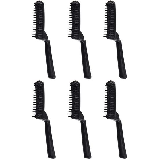 Lot De 3 Pinceaux De Teinture Pour Cheveux - Plastique, Noir, Forme Oblongue, Marque Styquenzer