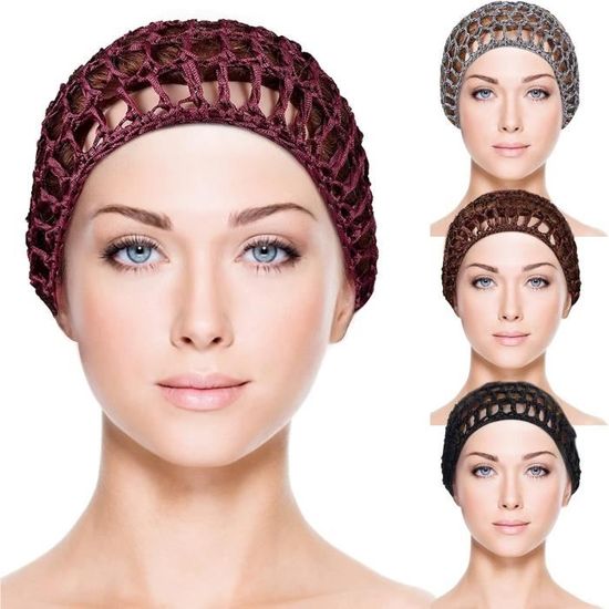 Lot De 4 Filets à Cheveux Pour Dormir - Bonnet De Nuit Doux Protection Cheveux, Anti-Frisottis Et Anti-Casse Pour Femmes