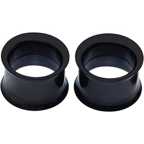 Daesar 2 Pièces Écarteur Oreilles Acier Chirurgical Paillettes Mat - Tunnel 2G (6mm)