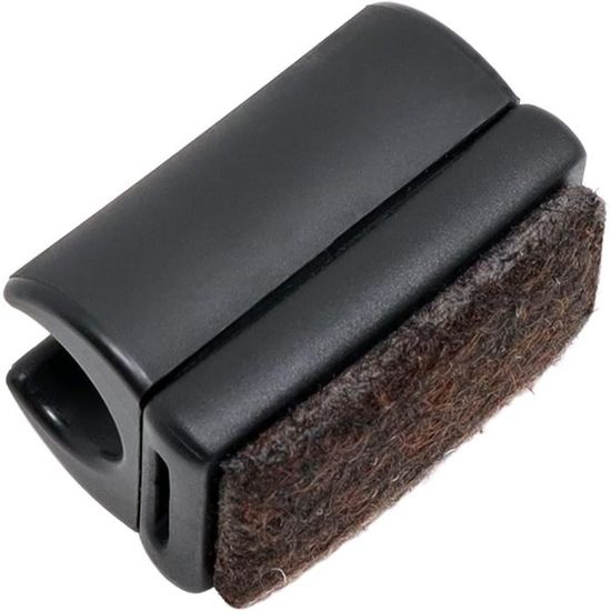 Adsamm 16-Pack Shell Gliders With Felt - Clamp Style For 10-11mm Round Chair Tubes, Black