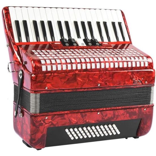 BHDD Accordeon 34 Touches, accordeon de Piano leger et Pratique Durable de Haute qualite, Bonnes Performances po,508