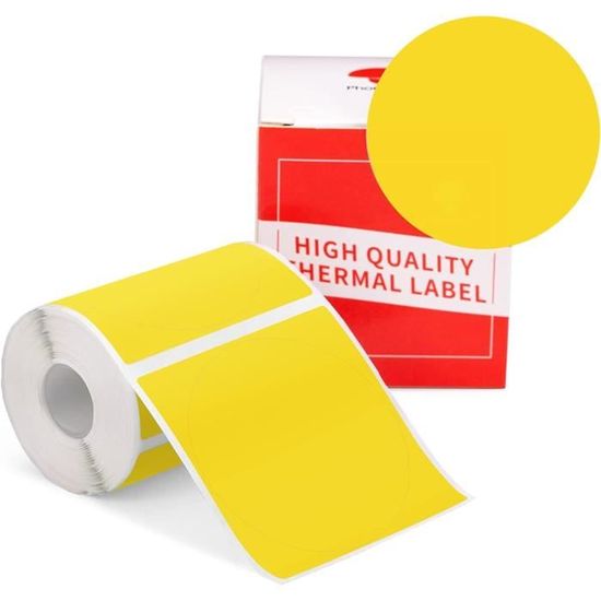 Phomemo M110 Étiquettes rondes en papier thermique 50 mm x 50 mm pour imprimante d'étiquettes M110/M120/M200/M220/M221, vert nébuleuse Phomemo M110 Étiquettes rondes en papier thermique 50 mm x 50 mm pour imprimante d'étiquettes M110/M120/M200/M220/M221, vert nébuleuse