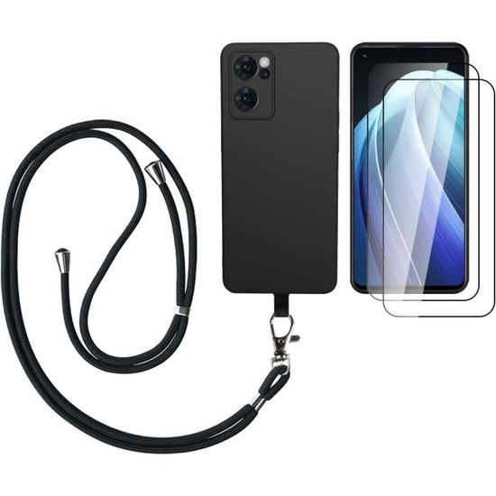 Coque TPU Silicone Pour Oppo Reno 7 5G / Find X5 Lite – Noir, Anti-choc