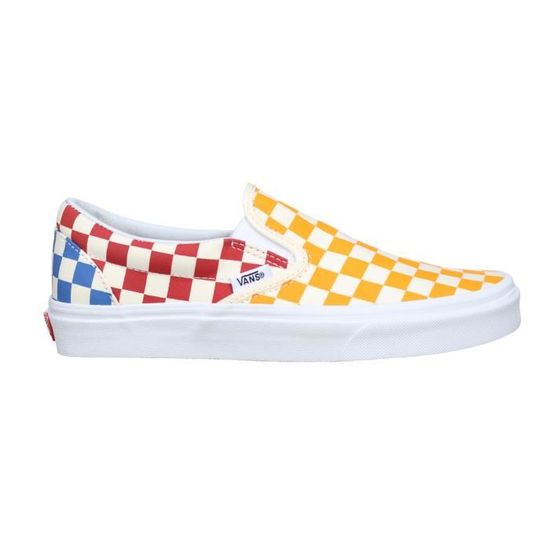vans bleu orange