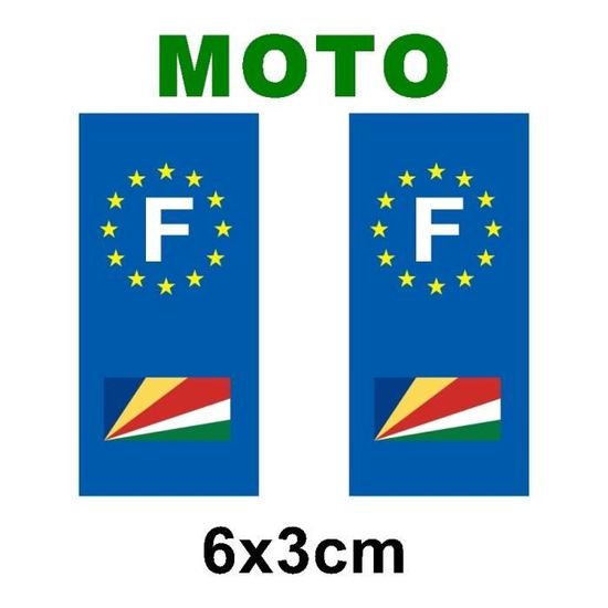 Aufkleber Nummernschild-Flagge Belgien – Für Motorrad (6x3 Cm), Paar