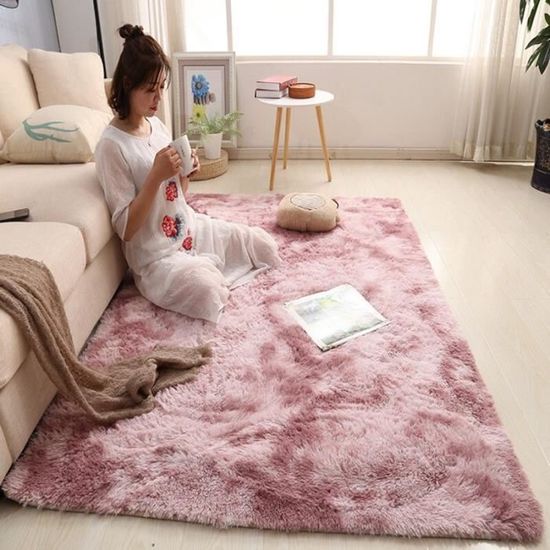 Grand Tapis Pour Salon, Chambre à Coucher Ultra Doux Et Moelleux à Poils Longs, Idéal Pour