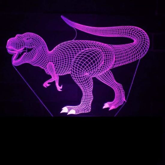 3D Dinosaure LED Lampe Art Déco Lampe la Couleur Changeant Lumières LED Décoration Maison Enfants Meilleur Cadeau LumièrXY922984