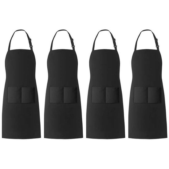 Tablier De Chef Réglable Pour Enfants – Lot De 5/10/20, Avec 2 Poches, Polyester Lavable, Pour Cuisine, Pâtisserie, Peinture, Dès 3 Ans