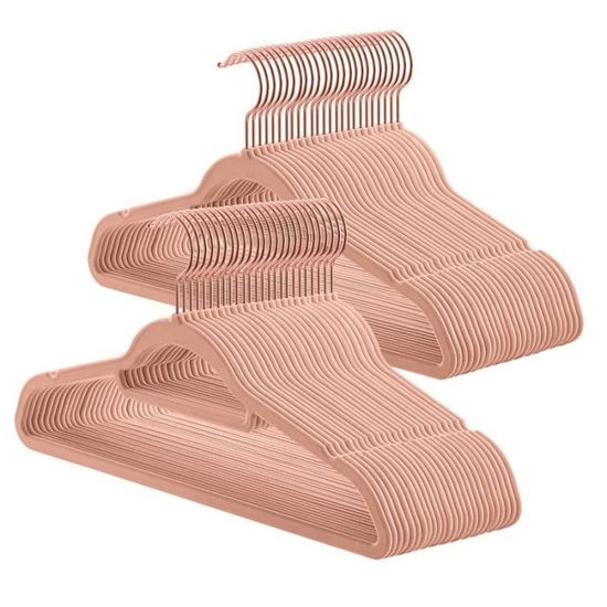 TOPIA HANGER CT34B20 Lot De 20 Cintres En Bois Noir Pour Placard Avec Barre Antidérapante, Crochet Pivotant à 360° Et Encoches D'épaule Pour Camisole, Costume, Veste, Pantalon