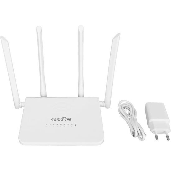 Hotspot WiFi Mobile 4G LTE 300Mbps Con Slot SIM - Router Portatile Da Viaggio, Supporta 10 Dispositivi, B1 B3 B5 B8 B38 39 40 41