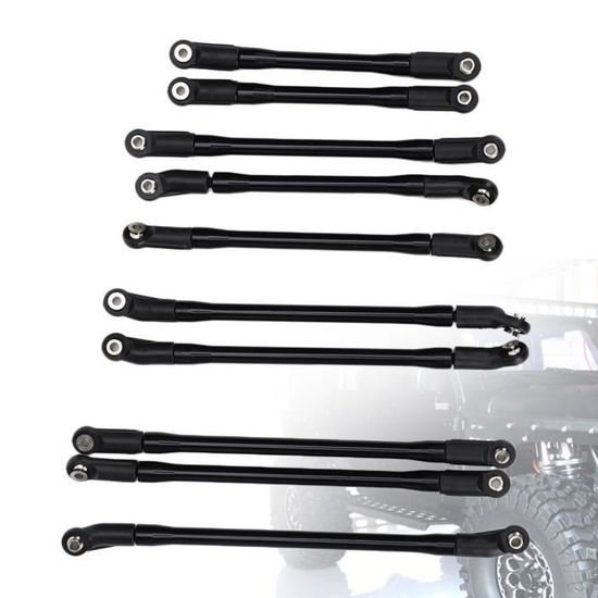 30 Embouts De Tige De Liaison Pour Voiture RC 1/10 - Pièces De Rechange TRX4 - Noir