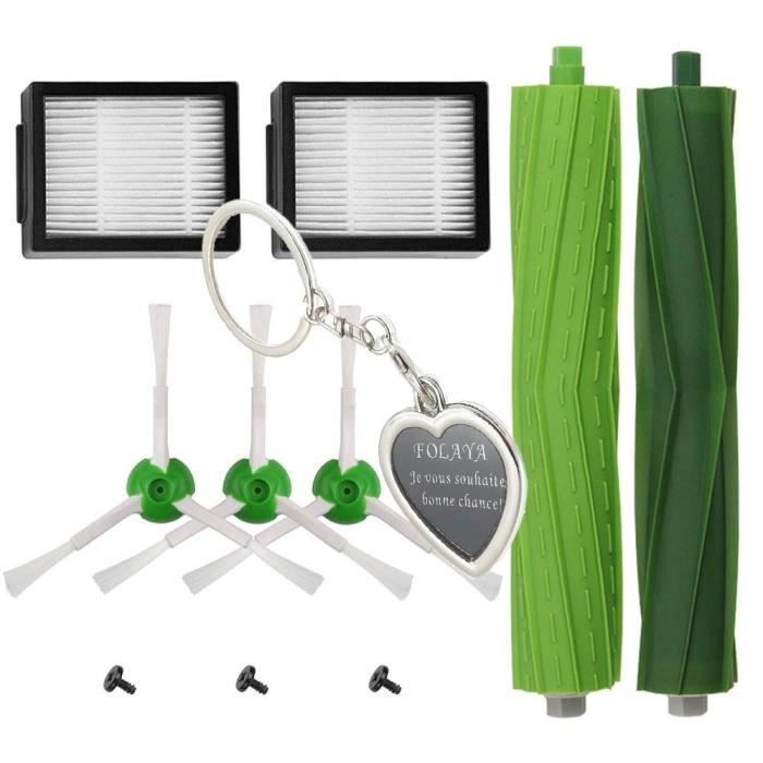 Kit Pièces accessoires pour iRobot Roomba serie i7 i7+/i7 Plus E5 E6 E7 Filtres et Brosses pour Aspirateur Robot de ABC life, 10in1