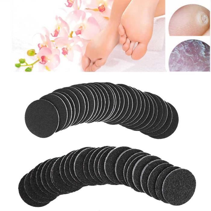 BOYOU 60Pcs Jetable Pied Ponçage Disques En Papier Pad Pour Pied Électrique Fichier Broyage Pédicure