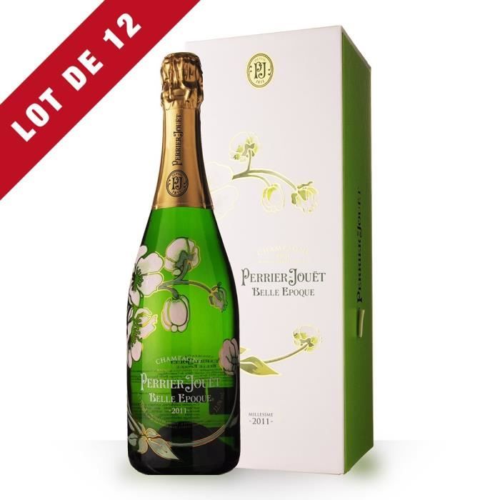 Lot de 12 - Perrier-Jouët Belle Epoque 2011 Brut - Coffret - 12x75cl - Champagne