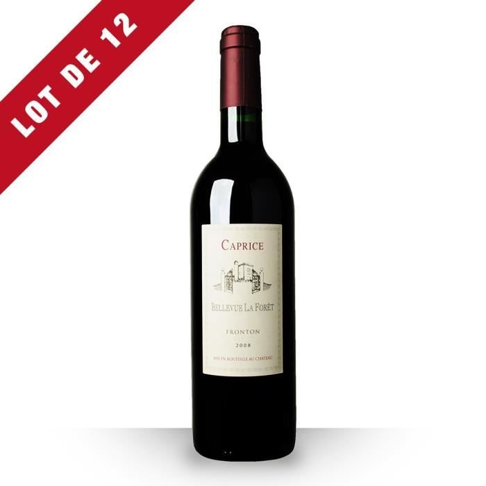 12X Caprice de Bellevue la Forêt 2008 Rouge 75cl AOC Fronton - Vin Rouge