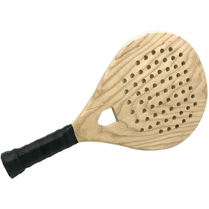 Sweet Potato Raquettes de Beach Tennis,Raquettes en Bois Massif,Beach Paddle Bat Set,Jeux pour la-mer Beach Tennis Ping Pong Adu300
