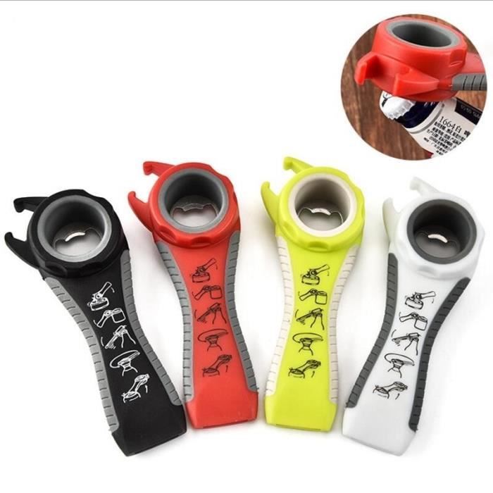 Ouvre-bouteille en plastique en acier inoxydable - Multifonction 5 en 1 ouvre-bouteille bière ouvre-p - Modèle: Green - WMKPQA08539