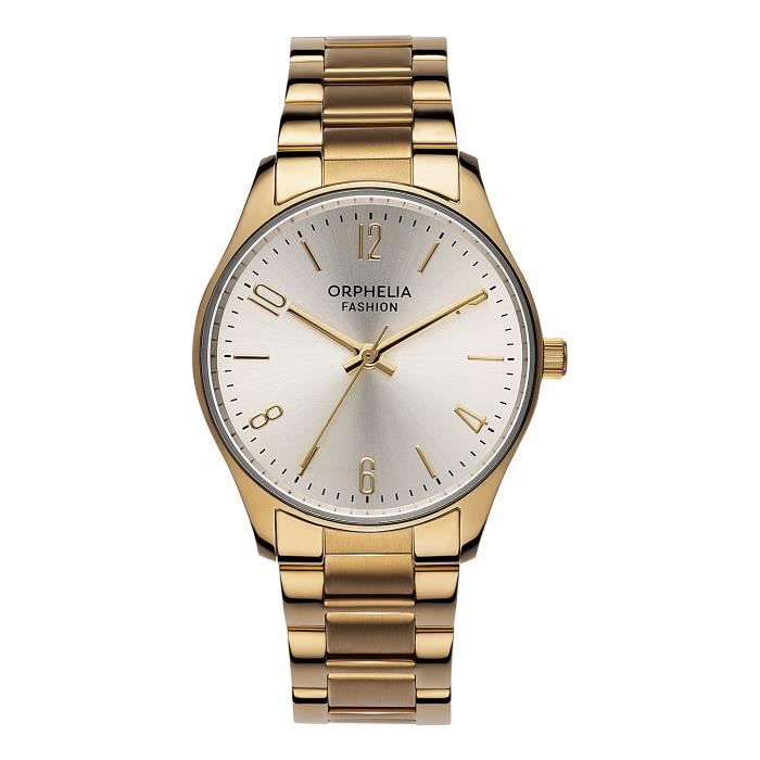 Orphelia Fashion - Montre Femmes - Quartz - Analogique - Bracelet en Acier inoxydable - Doré - OF714902