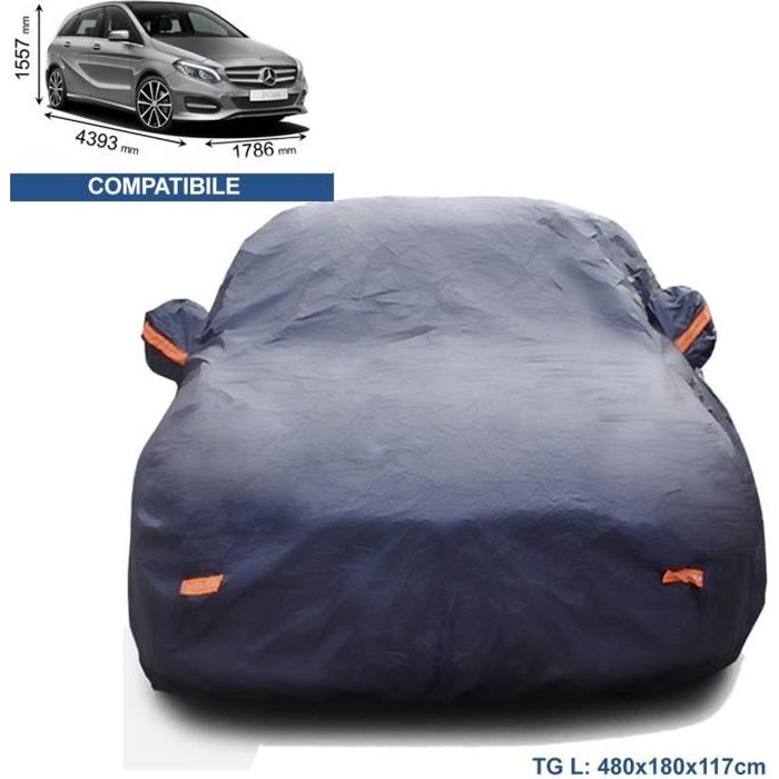 Housse Auto Housse Imperméable à l’eau avec 6 réflecteurs compatible pour Classe B