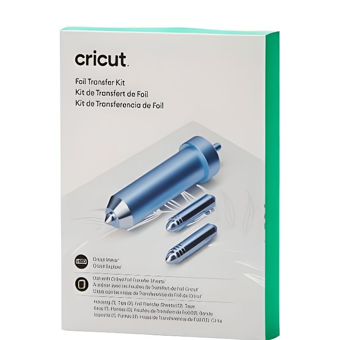 Cricut - Outil Transfert Foil Ÿavec 3 Pointes Et 12 Feuilles