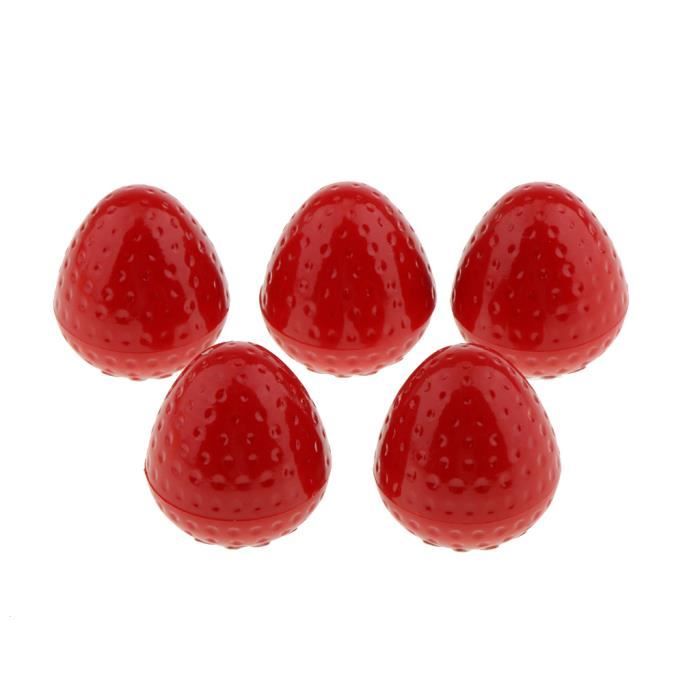 STICKER A LEVRES Baume hydratant pour les lèvres à saveur de fruits fraise 5 pièces pour les lèvres sèches