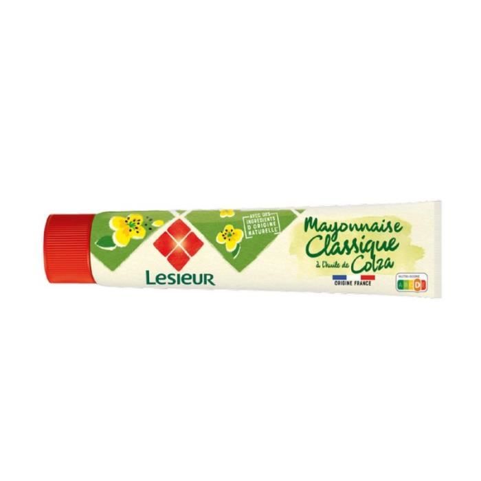 LESIEUR - Mayonnaise Classique Aux Oeufs Frais Tube 175G - Lot De 4
