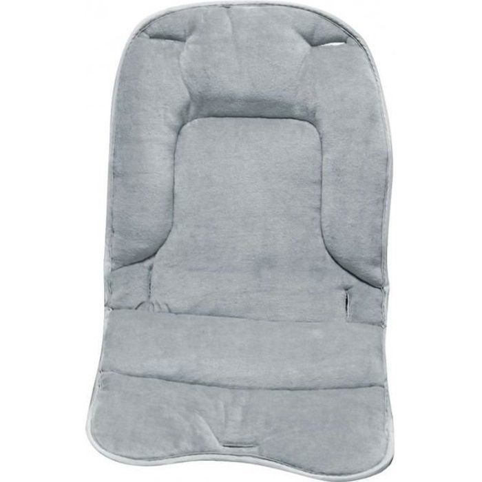 Coussin de confort pour chaise haute bébé enfant gamme Ptit - Gris perle - Monsieur Bébé