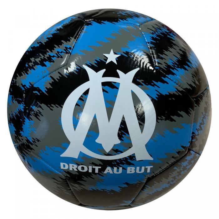 Ballon OM Iconic big cat - noir/bleu azur/blanc - Taille 5