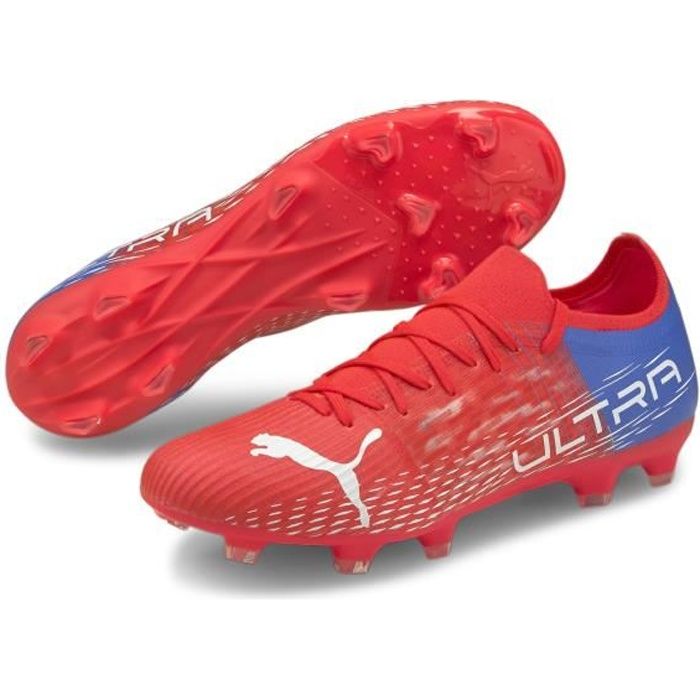 Chaussures de football Puma Ultra 3.3 FG/AG - rose flash/blanc/bleu roi - 45