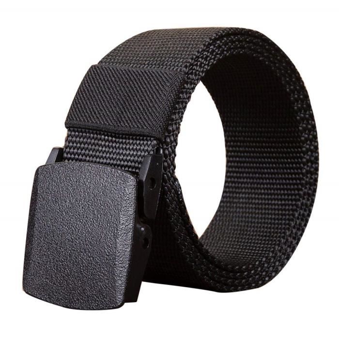 NoirFemmes Ceinture en Toile avec Le Tissage Pantalons Simple Respirante Sports De Plein Air Travail Baudrier